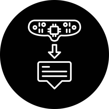 bilgisayar kodlama simgesi, vektör illüstrasyonu