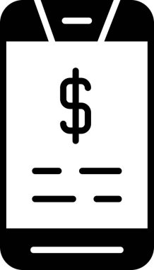 vektör basit mobil ödeme simgesi