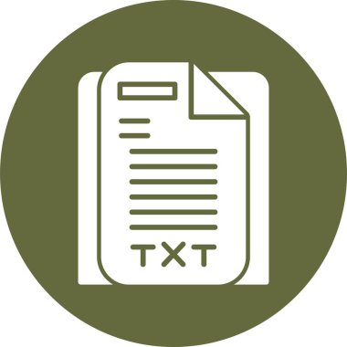 Minimalist bir dizaynda bir belge simgesinin vektör illüstrasyonu.