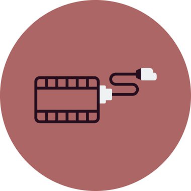 Pil. Web simgesi basit illüstrasyon