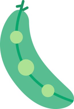 Edamame fasulye simgesi, vektör illüstrasyonu 