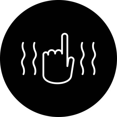 Titrek web simgesi vektör illüstrasyonu