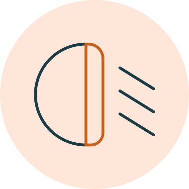 Otomobil Işığı Web simgesi vektör çizimi
