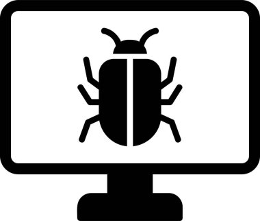 Virüs Vektörü Şekil Simgesi Tasarımı