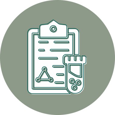 Basit rapor simgesi vektör illüstrasyonu