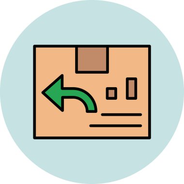 Kolay Dönüş web simgesi vektör çizimi