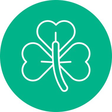 Yonca ağ simgesi vektör illüstrasyonu