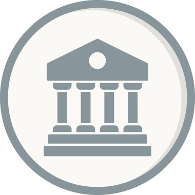 Banka web simgesi basit illüstrasyon 