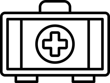 İlk yardım kiti vektör illüstrasyonu