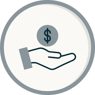 Bağış kutusu ikonu vektör illüstrasyonu