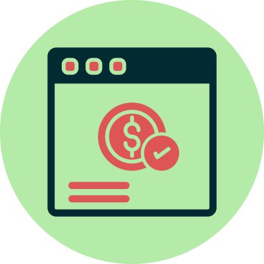 Basit Çevrimiçi Ödeme vektör çizimi