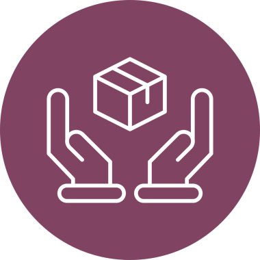 Basit ürün simgesi izole edilmiş arkaplan