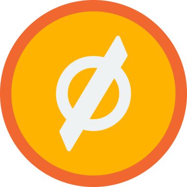 boş işaret simgesi, vektör illüstrasyonu basit tasarım