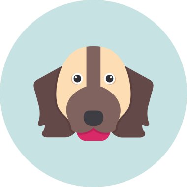 Springer Spaniel ikon vektör çizimi 