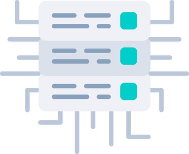 ağ paylaşım sunucu vektör illüstrasyonu