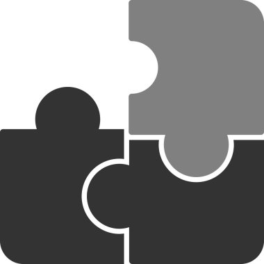 yapboz parçaları bulmaca simgesi, basit tasarım