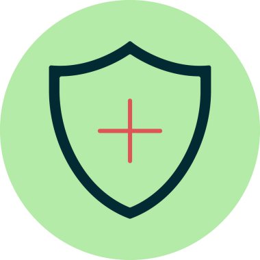 Soyut renk koruma ağı vektör simgesi