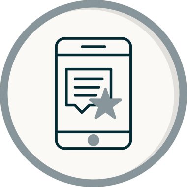 Geri besleme modern simgesinin vektör illüstrasyonu