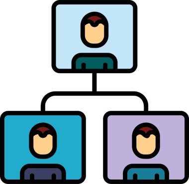 Ağ basit simgesinin vektör illüstrasyonu