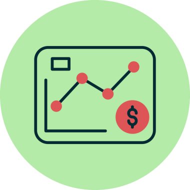 Çizgi grafikleri ve pazar eğilimlerini içeren dolar istatistiklerini sunan tablet ekranı.