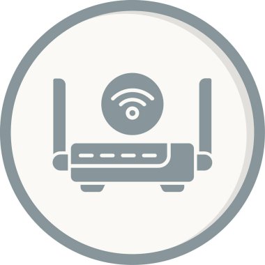 WiFi yönlendirici vektör satırı simgesi