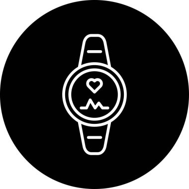 smartwatch simgesi, vektör illüstrasyonu basit tasarım