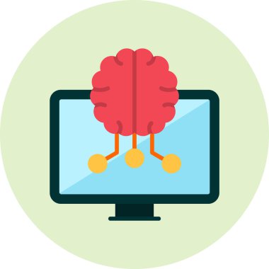 Öğrenmek. Web simgesi vektör illüstrasyonu