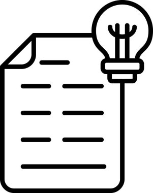 Patent belgesi. Web simgesi basit illüstrasyon