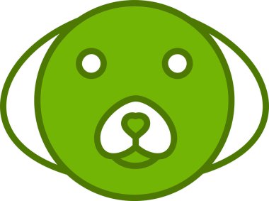 Bichon Frise web simgesi vektör çizimi