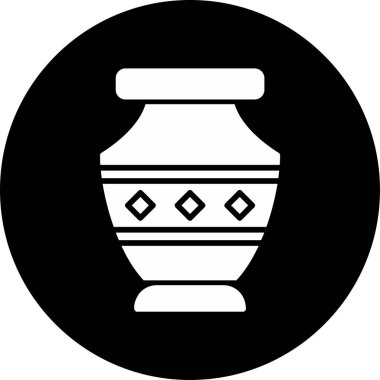 Vazo. Web simgesi basit illüstrasyon