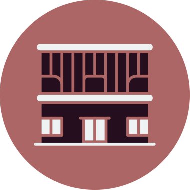 Çubuk İnşa Simgesi, Beyaz Arkaplanda Vektör İllüstrasyonu 