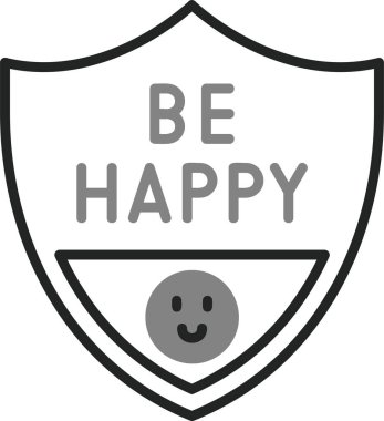 Mutlu Web simgesi vektör illüstrasyonu ol