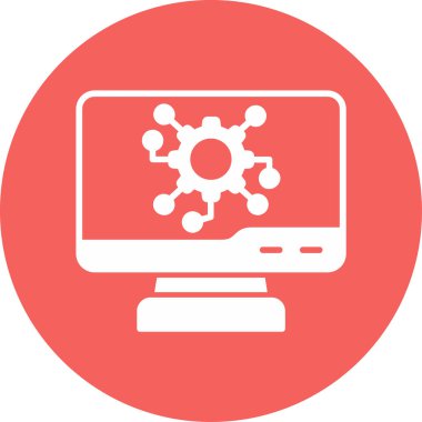 Dijital simge. Web tasarımı için özet çizim vektörü