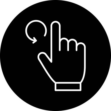 El işaret simgesi. Düz çizim. El işaretleyici vektör simgeleri.