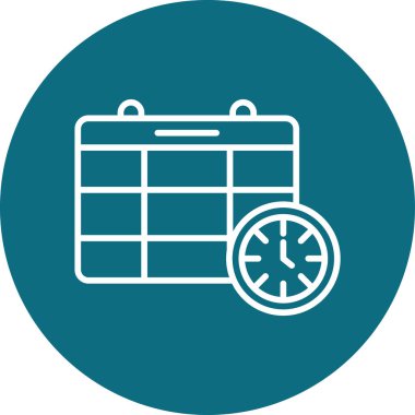 Teslim tarihi. Web simgesi basit illüstrasyon