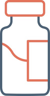 Şişe simgesinin vektör illüstrasyonu