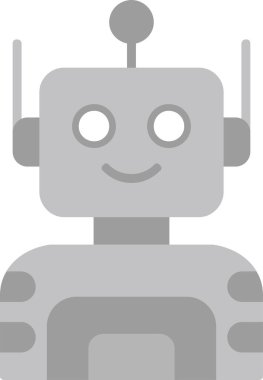 Robot karakter video oyunu, basit vektör tasarımı için kullanılabilir