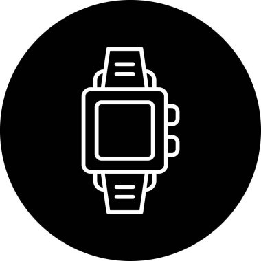 smartwatch simgesi, vektör illüstrasyonu basit tasarım