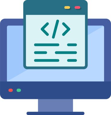 Ağ. Web simgesi basit illüstrasyon
