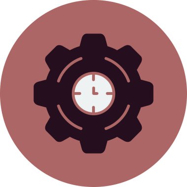 Zaman yönetimi simgesi vektör illüstrasyonu