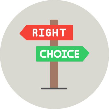 iki oklu sağ seçim sembolü 