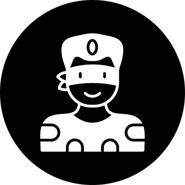 Süper kahraman ağ simgesi, vektör illüstrasyonu