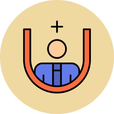 Edinim ağ simgesi vektör illüstrasyonu