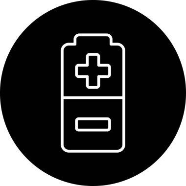 Pil. Web simgesi basit illüstrasyon