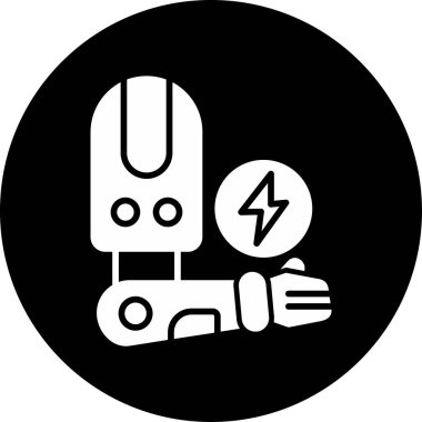 Protez web simgesi vektör illüstrasyonu