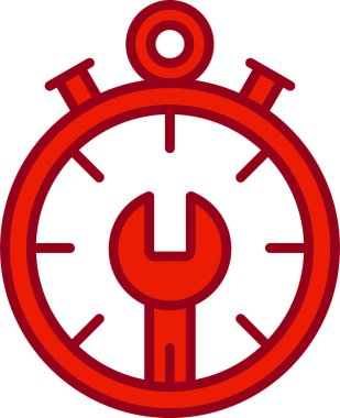 Zaman yönetimi simgesi vektör illüstrasyonu