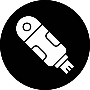 Basit vektör illüstrasyonu - Tıbbi test