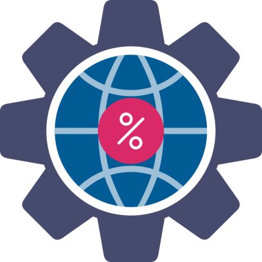 Uluslararası. Web simgesi basit illüstrasyon