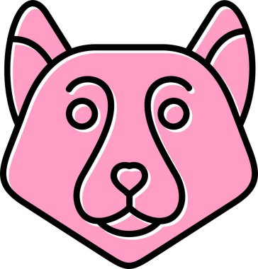 Malamute köpek simgesi, illüstrasyon