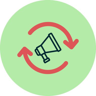 Remarketing kavramının basit vektör illüstrasyonu